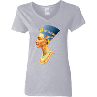Nefertiti Ladies V-Neck T-Shirt