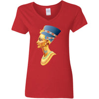 Nefertiti Ladies V-Neck T-Shirt