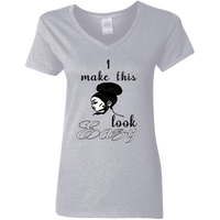 Lady V neck T-shirt