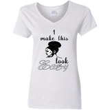 Lady V neck T-shirt