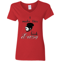 Lady V neck T-shirt