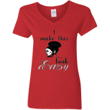 Lady V neck T-shirt